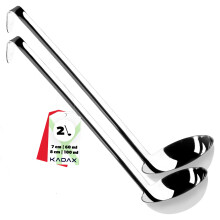 KADAX Set aus Löffel, Schöpfkelle und Suppenlöffel 7+8cm