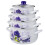 KADAX Set Emaille-Töpfe 2L, 3L, 4L, 5L Lavendel 5