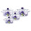 KADAX Set Emaille-Töpfe 2L, 3L, 4L, 5L Lavendel 10