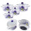 KADAX Set Emaille-Töpfe 2L, 3L, 4L, 5L Lavendel 6