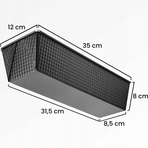 KADAX Backblech Brotbackform Kuchenform 35 cm 1