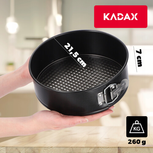 KADAX Springform-Kuchen-Rundform-Backblech 22 cm 2