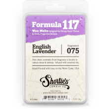 Shortie's Candle Company Wachsschmelzen mit reinem englischen Lavendel ? Formel 117-1, stark duftendes 3-oz-Stuck ? Hergestellt mit atherischen u