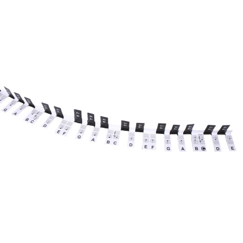 Electronic Piano Keyboard Stickers Piano Notes Guide for-Black