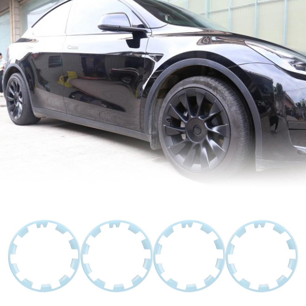 4 Pcs Blue 20 Inch Car Wheel Rim Protectors for Tesla Model Y-image-OPC-PKGRFKY-NEW