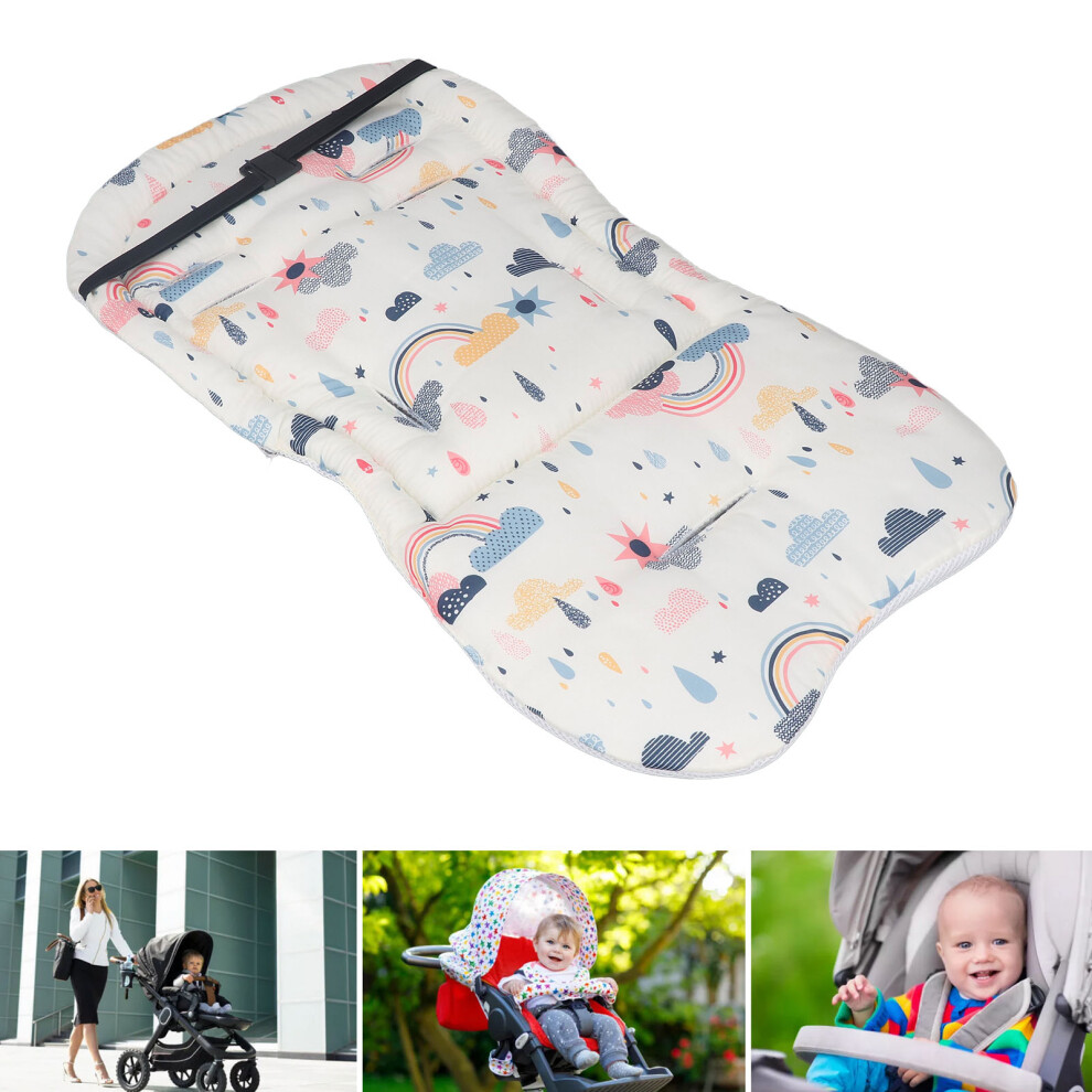Baby Stroller Seat Pad Cushion Cotton, 35x63cm, Breathable All Seasons