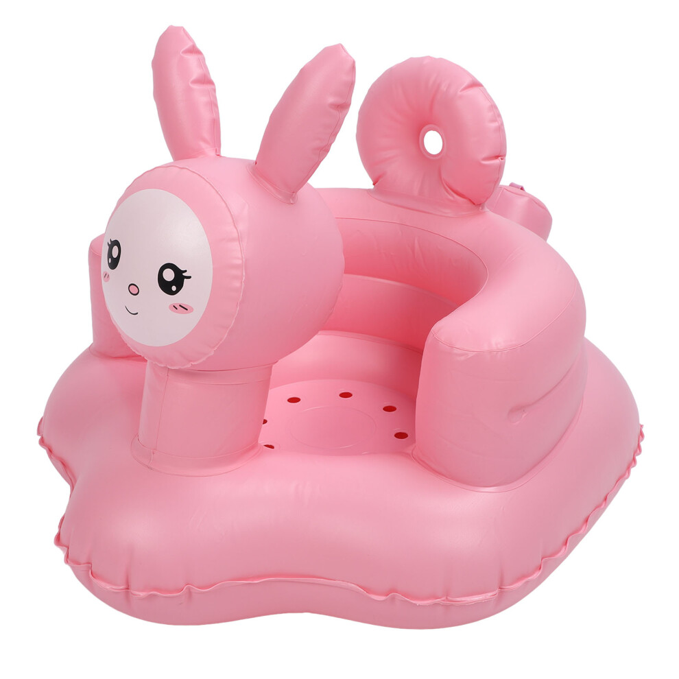 Inflatable Baby Chair With Air Pump, 64X52x46cm, Pvc Infant Seat Pink