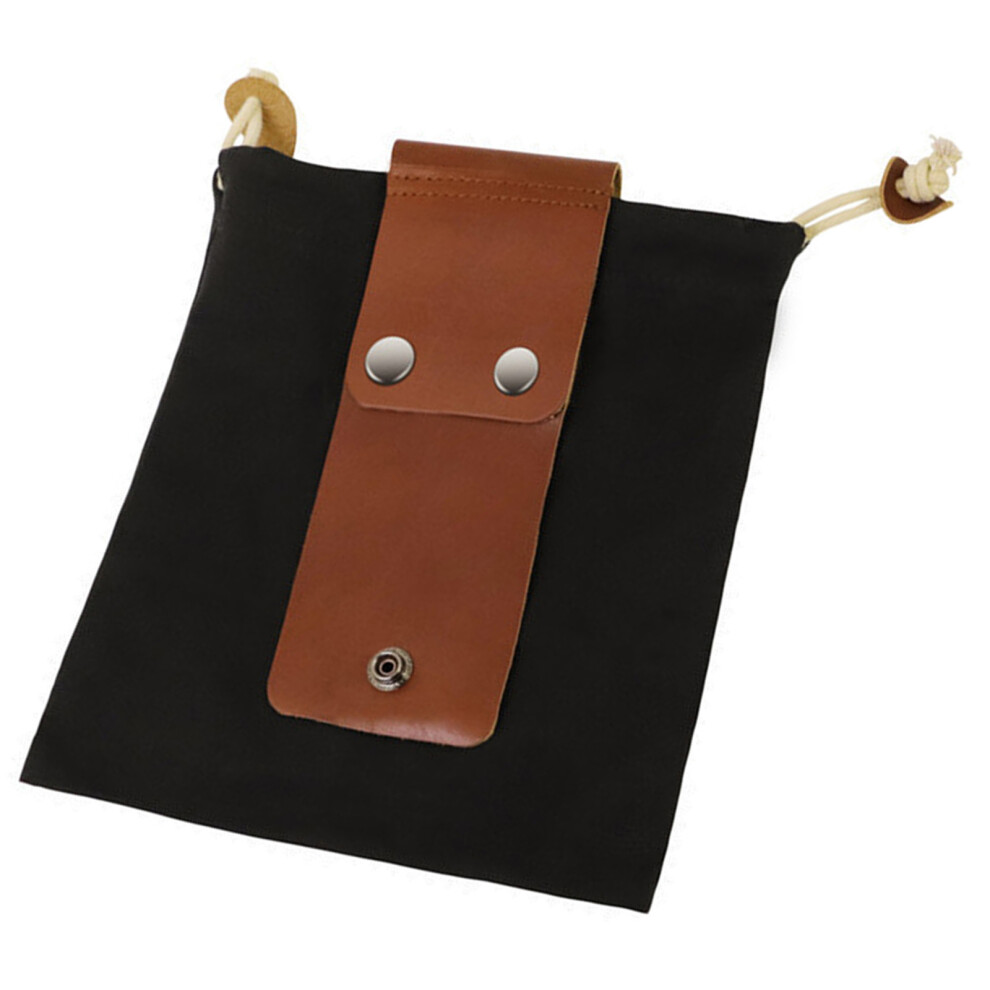 Waxed Canvas Foraging Pouch Mushroom Belt Bag For Outdoor-Black 7751000141035