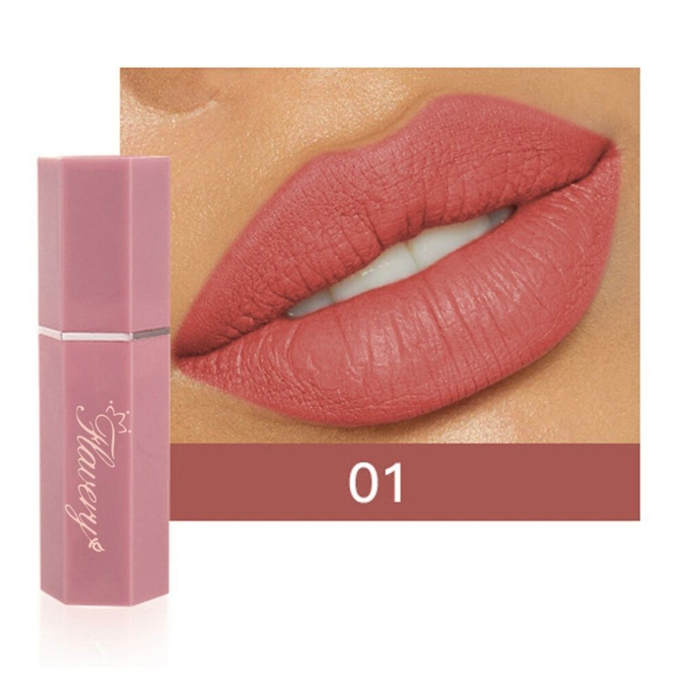 (Type#1) Flavery 6-color Matte Lipstick Velvet Matte Soft Mist Makeup Long-lasting-image-OPC-PKGRGW8-NEW
