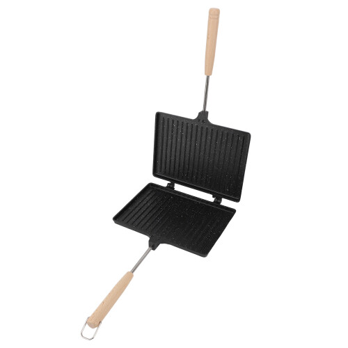 Multi-Function Double Sided Hand Sandwich Maker Easy To Use For Breakfast