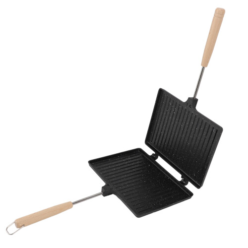 Multi-Function Double Sided Hand Sandwich Maker Easy To Use For Breakfast 2