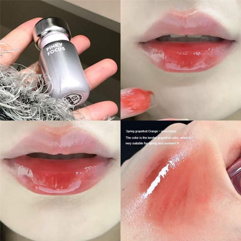 (Type#3) Pinkyfocus Beautiful Mirror Luster Lip Glaze Moisturizing Water Light Glass Lip-image-OPC-PKGRKM8-NEW
