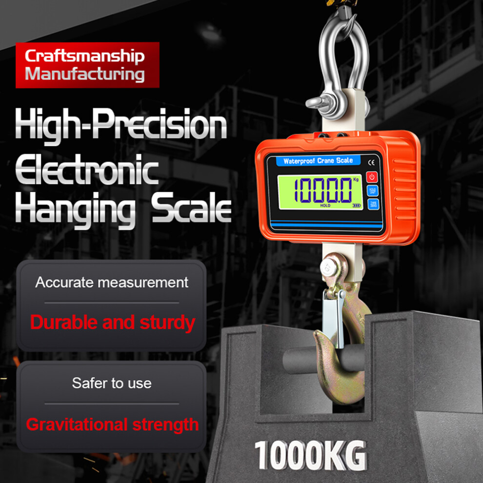 Heavy Duty Digital Luggage Scale 50kg/110lb Waterproof Crane Scale with Remote-image-OPC-PKGRMRB-NEW