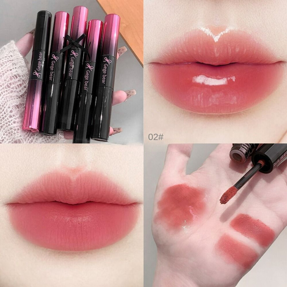 (Type#2) Ice Glaze Glow Double Lip Glaze Matte Mirror Moisturizing Pseudo-without-makeup-image-OPC-PKGRMR5-NEW