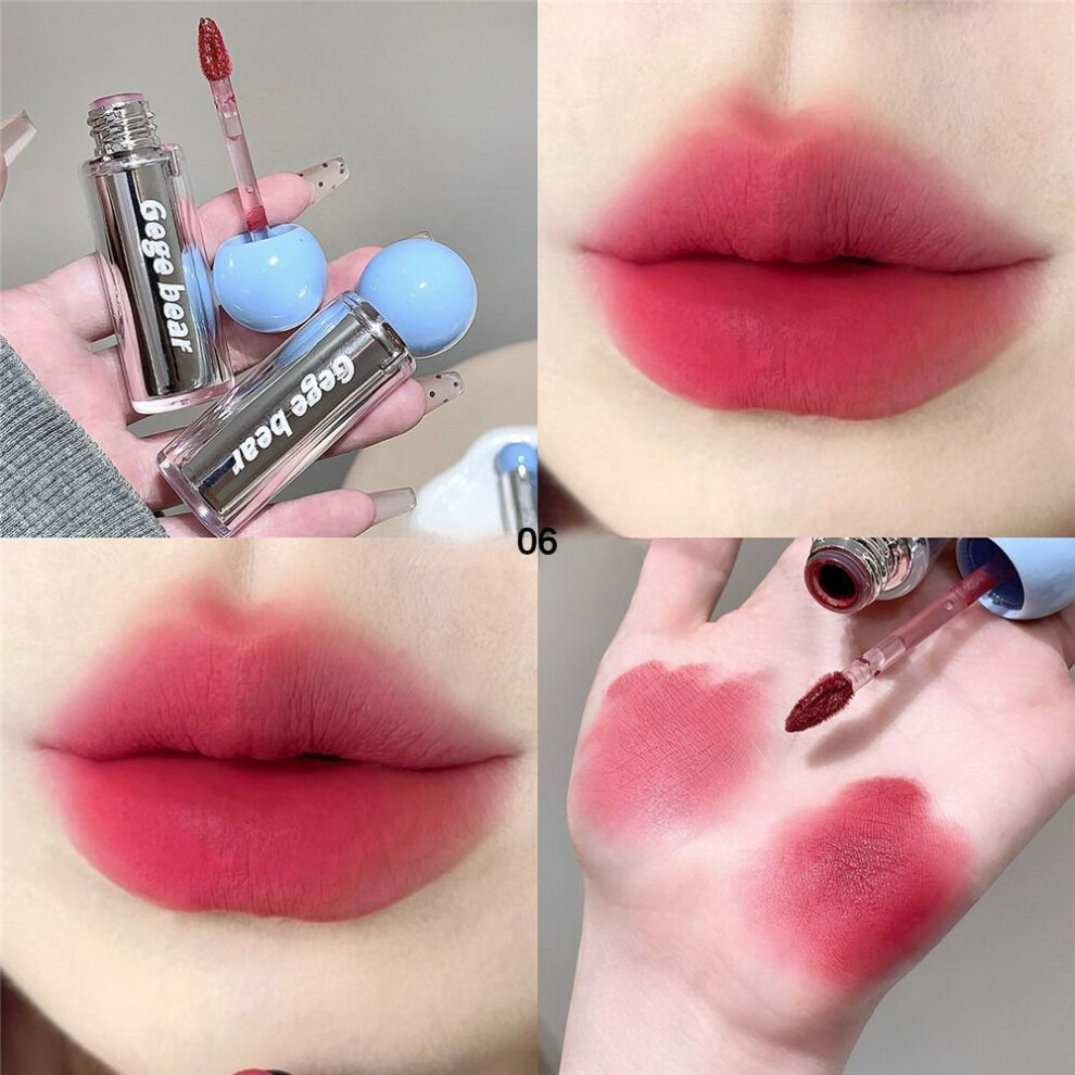 (Type#6) Gegebear Ice Permeable Mist Lip Mud Velvet Matte Matte Soft And Delicate-image-OPC-PKGRMQY-NEW