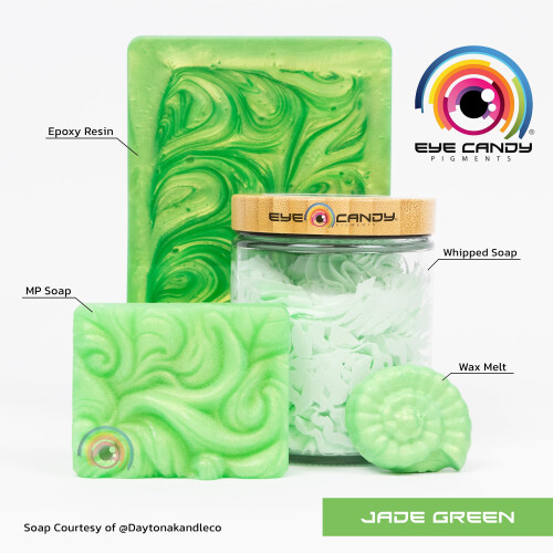 Eye Candy Premium Χρώμα Μίκα Πράσινο - Jade Green (25gr) - για Ρητίνη, Σαπούνι, Ζωγραφική 1