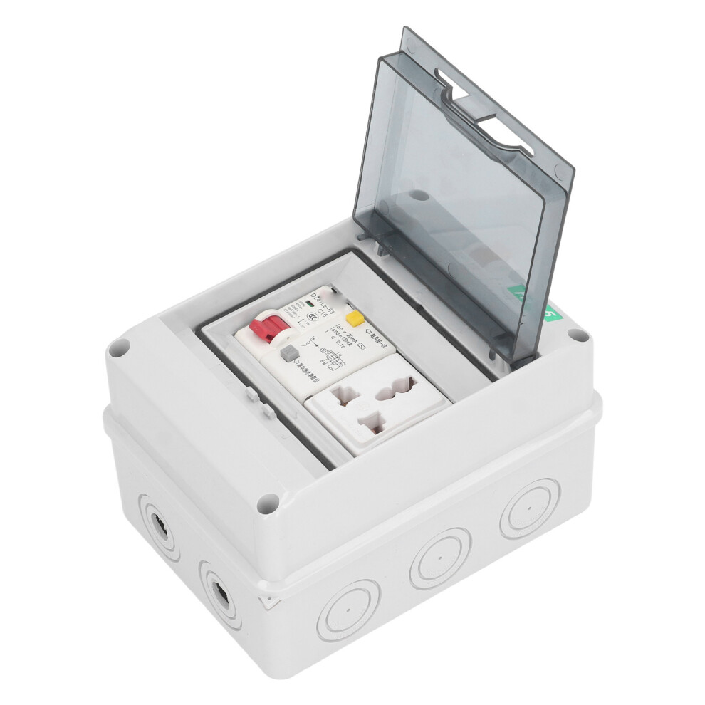Ip65 Waterproof Surface Mount Distribution Box 250Vac 10Â16A 3 Hole Socket 4951349613603