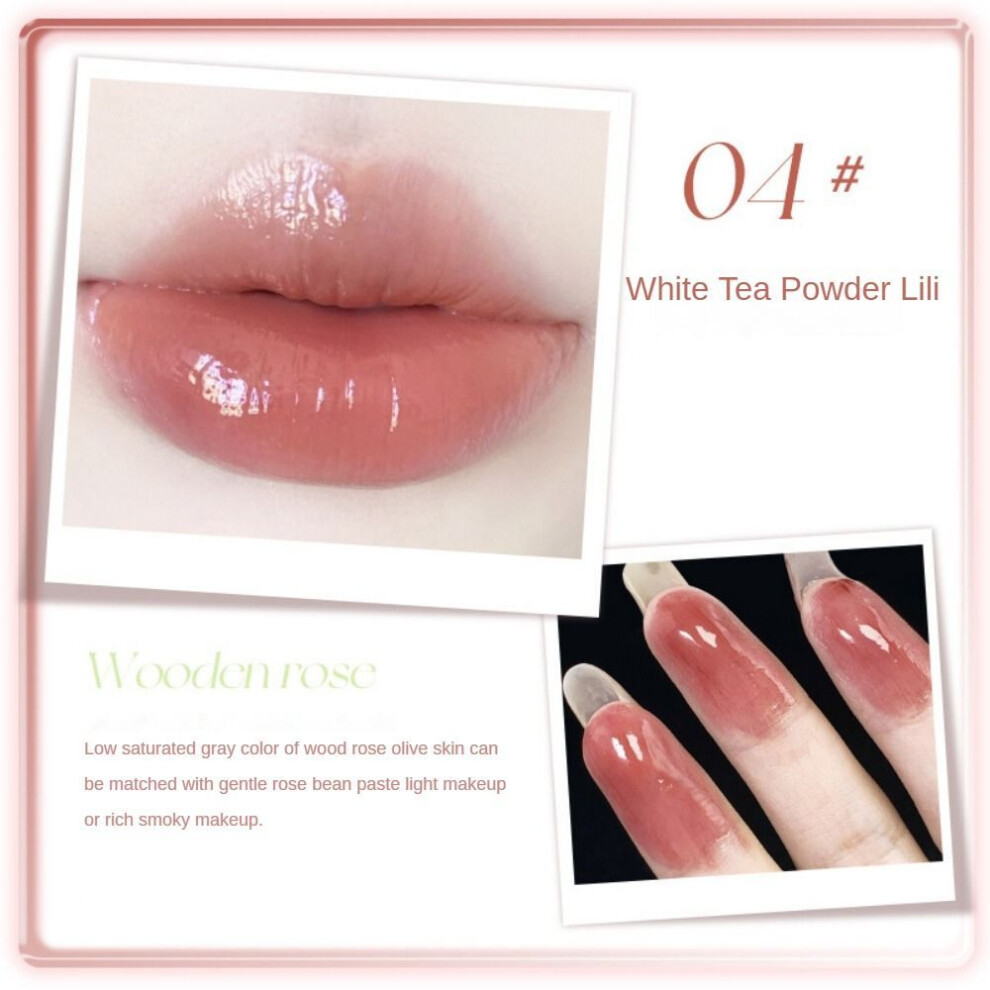 (Type#4) Crystal Frozen Long-lasting Lip Gloss Dudu Lip Mirror Lip Glaze Low Saturation-image-OPC-PKGRQG2-NEW