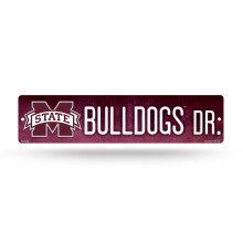 Rico Industries NCAA Mississippi State Bulldogs 16-Zoll-Straenschild aus Kunststoff, Dekor