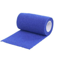 Flexible Bandage For Animals 10 m x 4.5 cm 1 Roll Blue Veterinary Wound Care Bandage For Pets Pet First Aid
