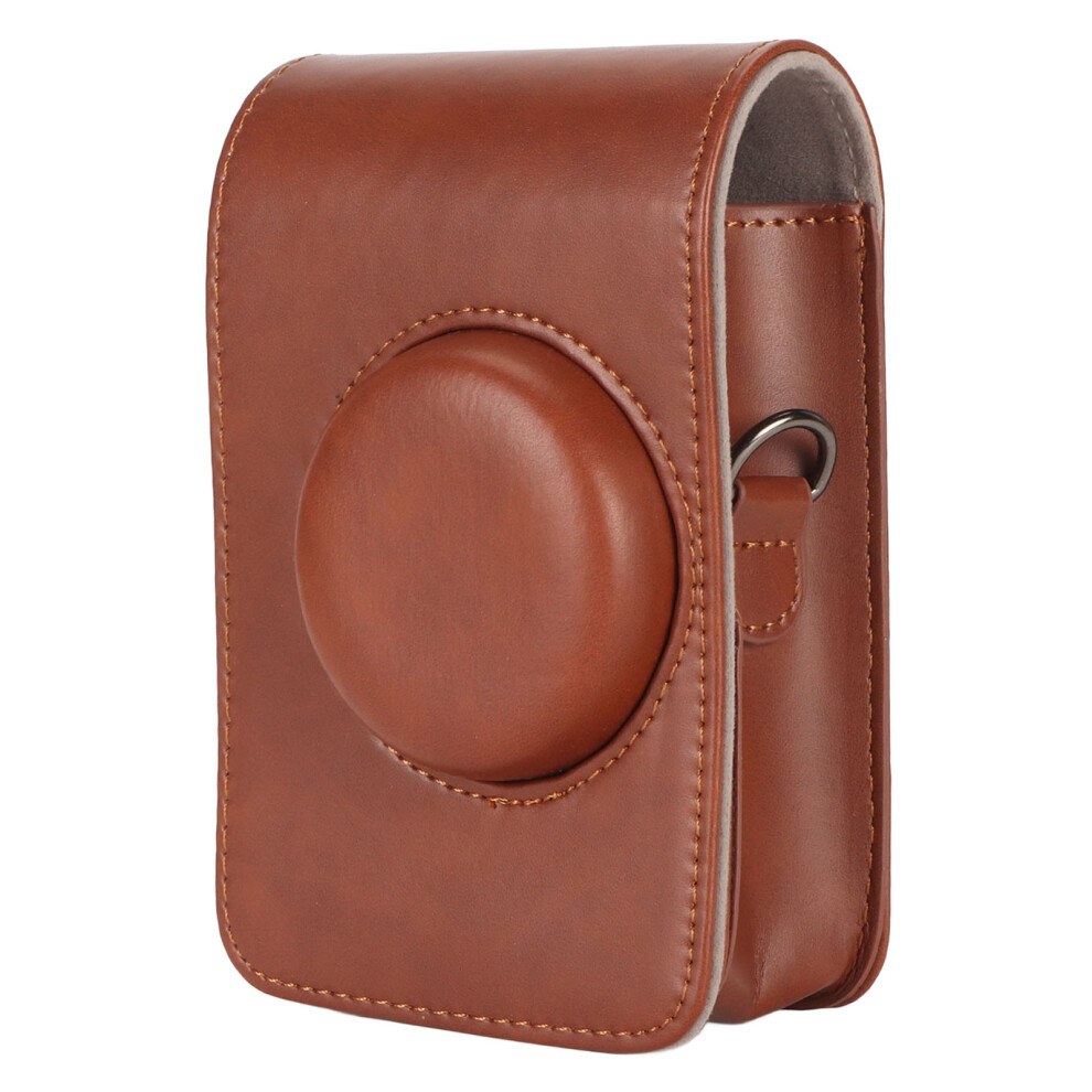 Waterproof Pu Leather Camera Case With Detachable Strap For Instax Mini Evo Brown 5071349615052