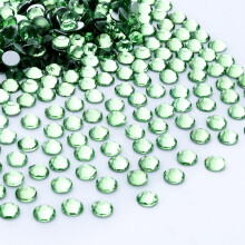 1440Pcs Light Green Crystal Rhinestones,Glass Flatback Rhinestones Gemstones for Nail Face Makeup Art Crafts Clothes Decoration - (SS20,4.8mm,Light Gr