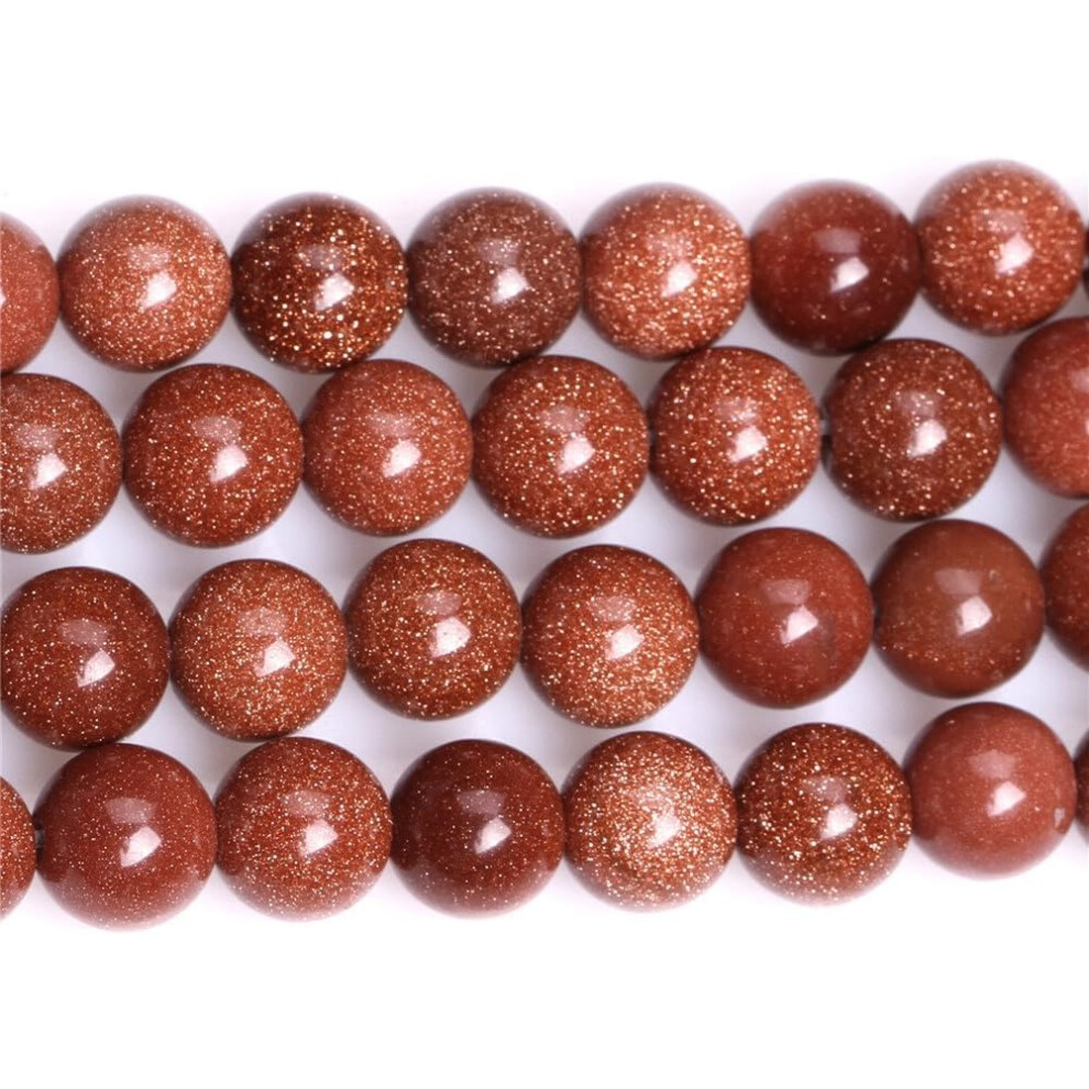 10 Mm Naturalny Zloty Piaskowca Koraliki Okragle Szlachetne Koraliki Do Tworzenia Bizuterii (38-40Pcs/Pasmo)-image