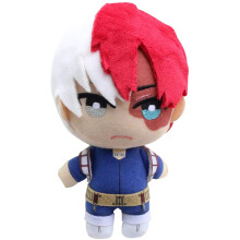 Groydbna MHA Anime Peluche Simpatico Peluche Eroe Cosplay Peluche Peluche Portachiavi Farcito Bambola 5.9 """" Rosso Taglia Unica