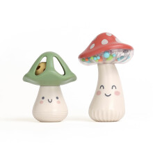 Itzy Ritzy Mini Maracas Musical Rattle Toy - Sensorisk babyleksak med skallerprlor och jingleboll fr motorisk frdighet och hrselutveckling -