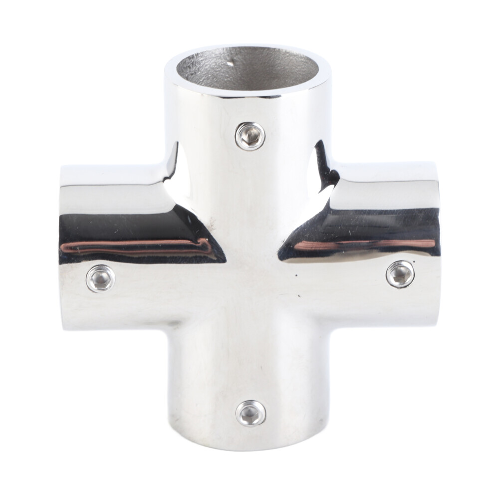4 Way Pipe Fitting 316 Stainless Steel 25mm 1 Inch