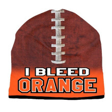 BEANIE I BLEED STYLE STIL STILIA Sublimat de fotbal design portocaliu
