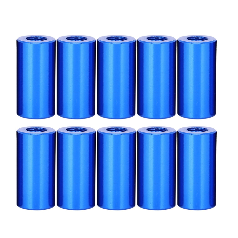 10Pcs M3x10 Round Aluminum Standoff Column Spacer