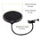HORNO Professional Microphone Filter Screen-Mic Pop Blocker Mask Shield Screen with Flexible Gooseneck Mount 4
