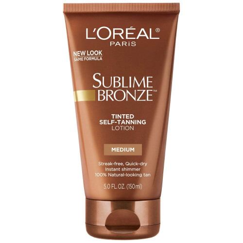 L’Oréal Paris L'Oreal SUBLIME BRONZE Toned Self-Tanning Lotion Medium Natural Tan 5 oz