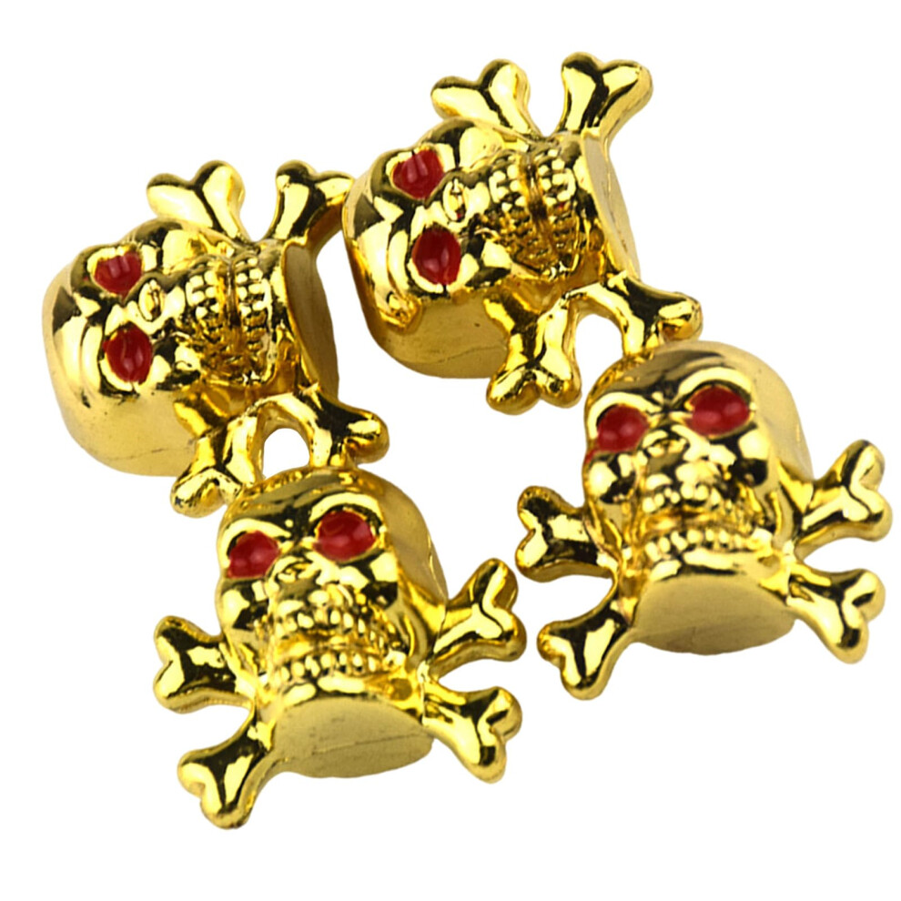 Car Wheel Tire Valves Stem Caps Skull Styles 4-Pack For SUV Tyre Air Pressure Caps Seal Stem Covers-image-OPC-PKGS5YN-NEW