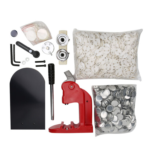 Aluminum Alloy 32mm Badge Maker Machine with Consumables 1