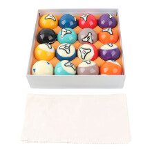 16Pcs Billiard Balls Set US Style Pool Ball Resin