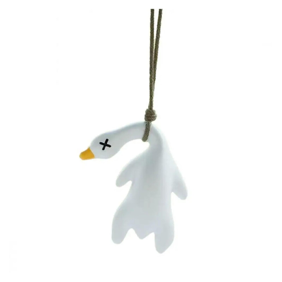 Car's Mounted Color Changing Roast Pendant Resin Harmless Swing Duck Keychain, Rearview Mirror Decoration 9016109865847