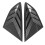 Pair of Rear Side Window Louver Cover Left Right 7