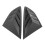Pair of Rear Side Window Louver Cover Left Right 8