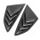 Pair of Rear Side Window Louver Cover Left Right 2