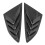 Pair of Rear Side Window Louver Cover Left Right 3