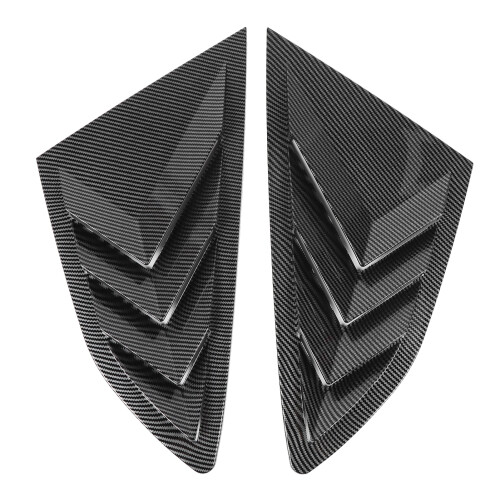 Pair of Rear Side Window Louver Cover Left Right 2