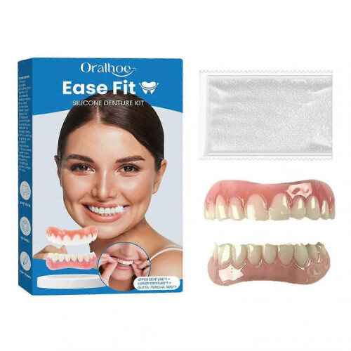 Silicone Reline Denture Set Comfort Fit Dentures Teeth Replacement Set 1