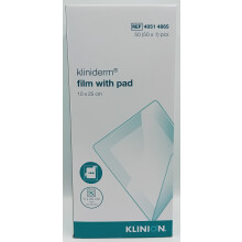 Kliniderm Film & Pad 10cm x 25cm Box of 50 - REF:40514865