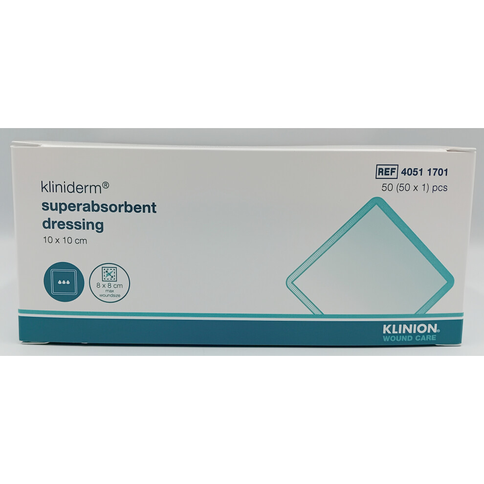 Kliniderm Super Absorbent Na 10Cm X 10Cm Box Of 50 - Ref: 40511701