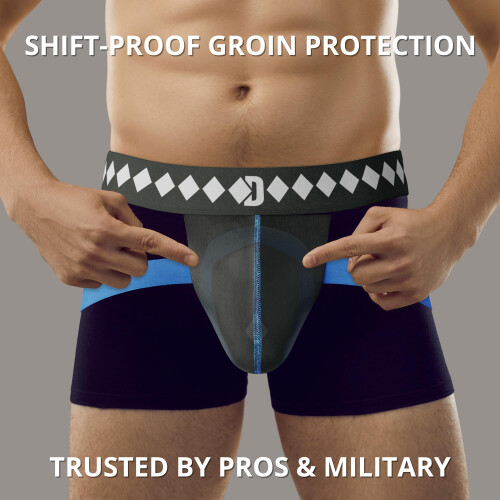 Diamond MMA Jock Strap + Αθλητικός Κύπελλο για Άνδρες - Μεγάλο | 4-Λουράκια Χωρίς Μετακίνηση 1