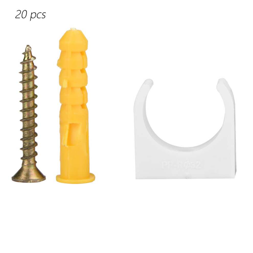 20pcs 16/20/25/32mm U Shaped Pipe Clamp Water Pipe