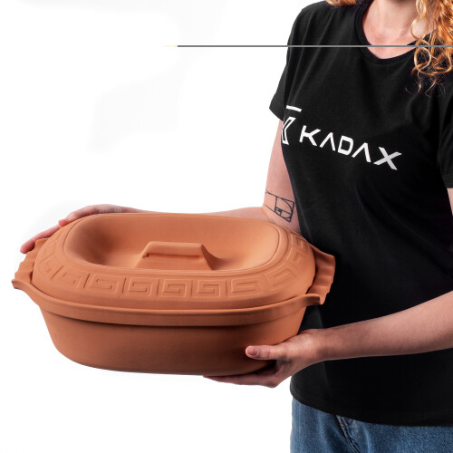KADAX Römischer Tontopf, Oval, 5L 1