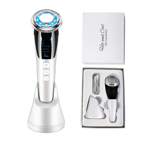 EMS Hot Cold Face Lifting Beauty Device - LED Photon Therapy 2